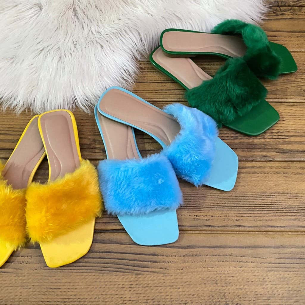 Pantufa Rasteira Feminina Explosão das Cores - Sofisticação e Conforto para Seus Pés