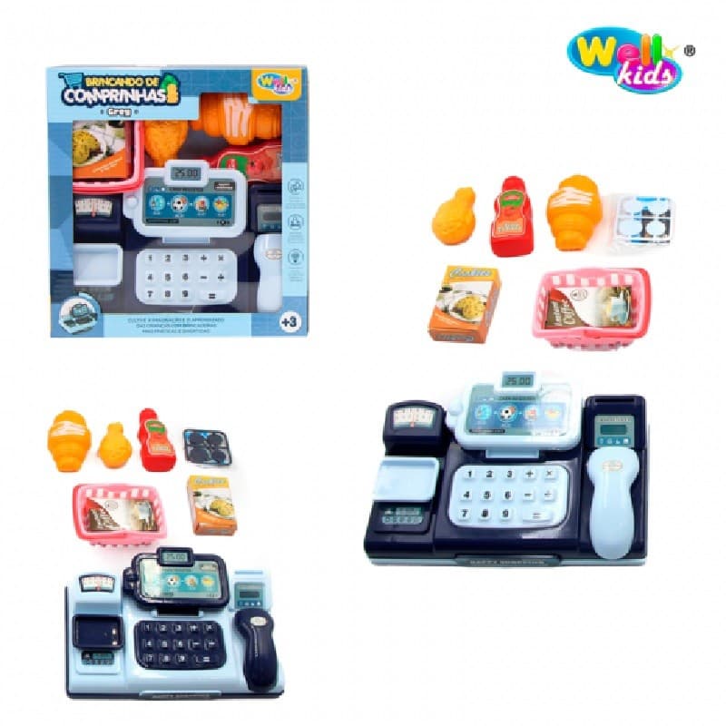 Brinquedo Caixa registradora Grey Comprinhas-Wellkids REF: WB11830