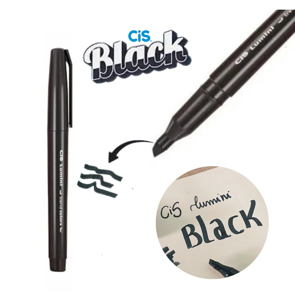 Marca Texto Cis Lumini Black Kit c/2 Unidades