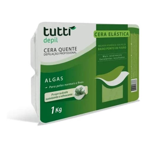 Cera Quente Depilatória Depilação Elástica Tutti Algas 1kg