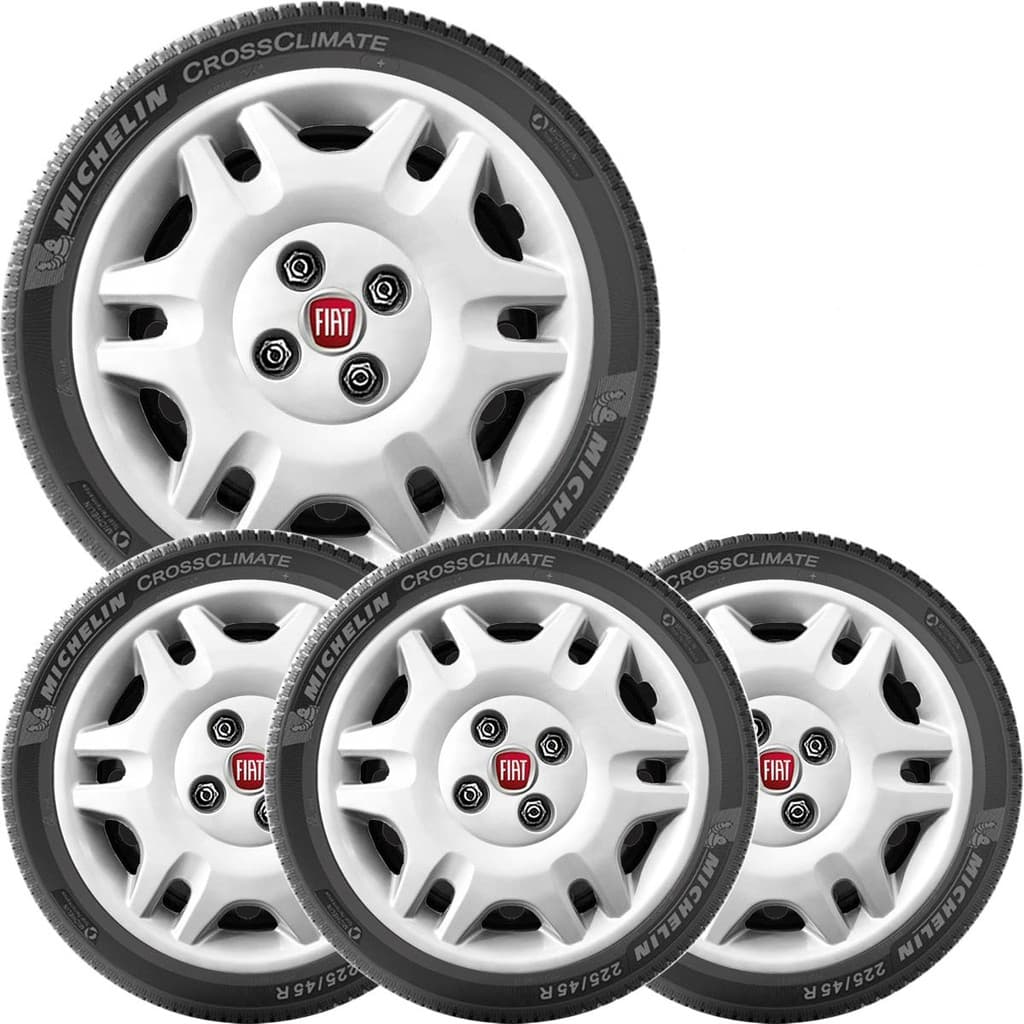 4x Calota FIAT UNO PALIO SIENA MOBI Aro 14 com Emblema 055cb