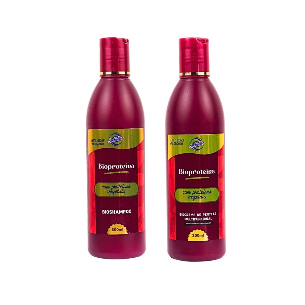 Kit Shampoo e Creme Bio Proteina Para Fibras Bio Proteina Ser Mulher