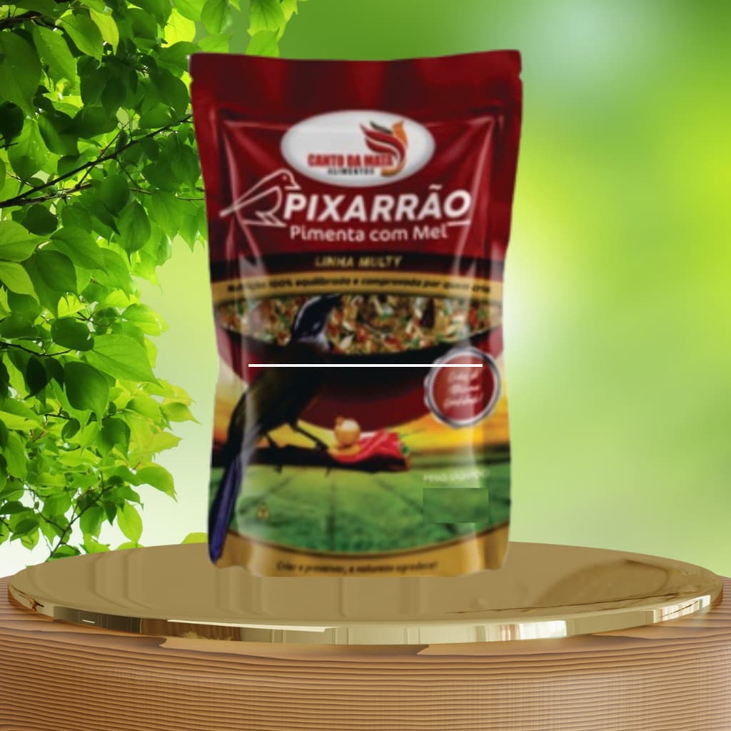 RAÇÃO PIXARRO PIMENTA COM MEL –  CANTO DA MATA – 500G