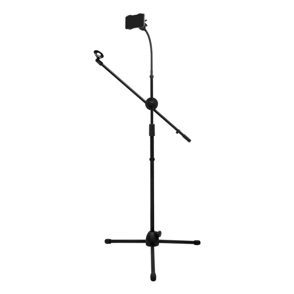 PEDESTAL MICROFONE GIRAFA SMART C/ SUPORTE SMARTFONE SM-030B