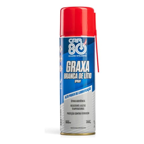 Graxa Branca Alta Temperatura Lítio Car80 Spray 300ml