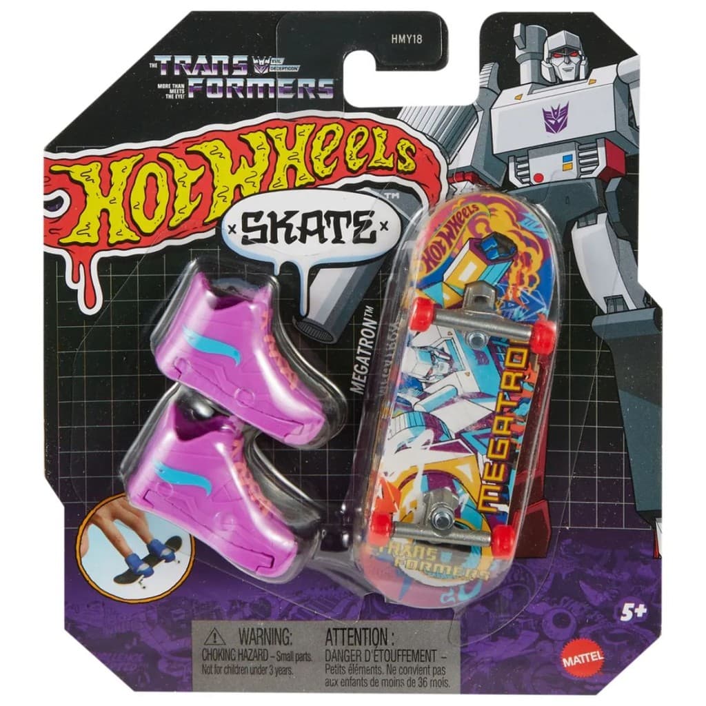 Skate De Dedo Hot Wheels Megatron Com Tênis - Mattel