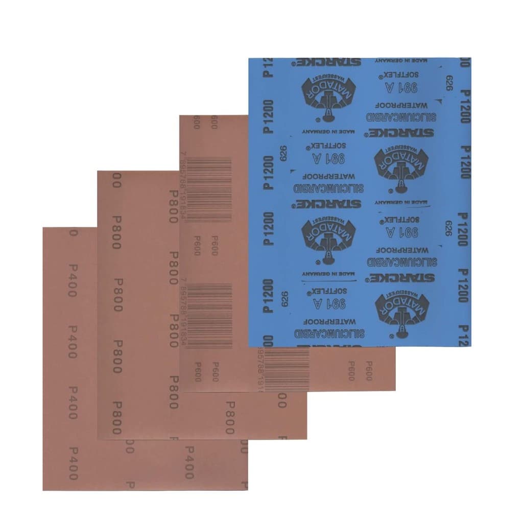 KIT LIXAS FOLHA GRÃO 400 600 800 1200