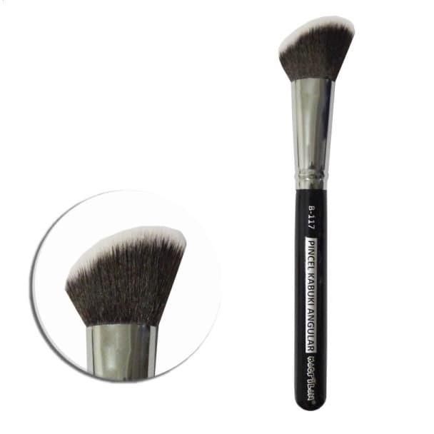 Pincel Angular Kabuki para Blush Contorno Pó B117 Macrilan