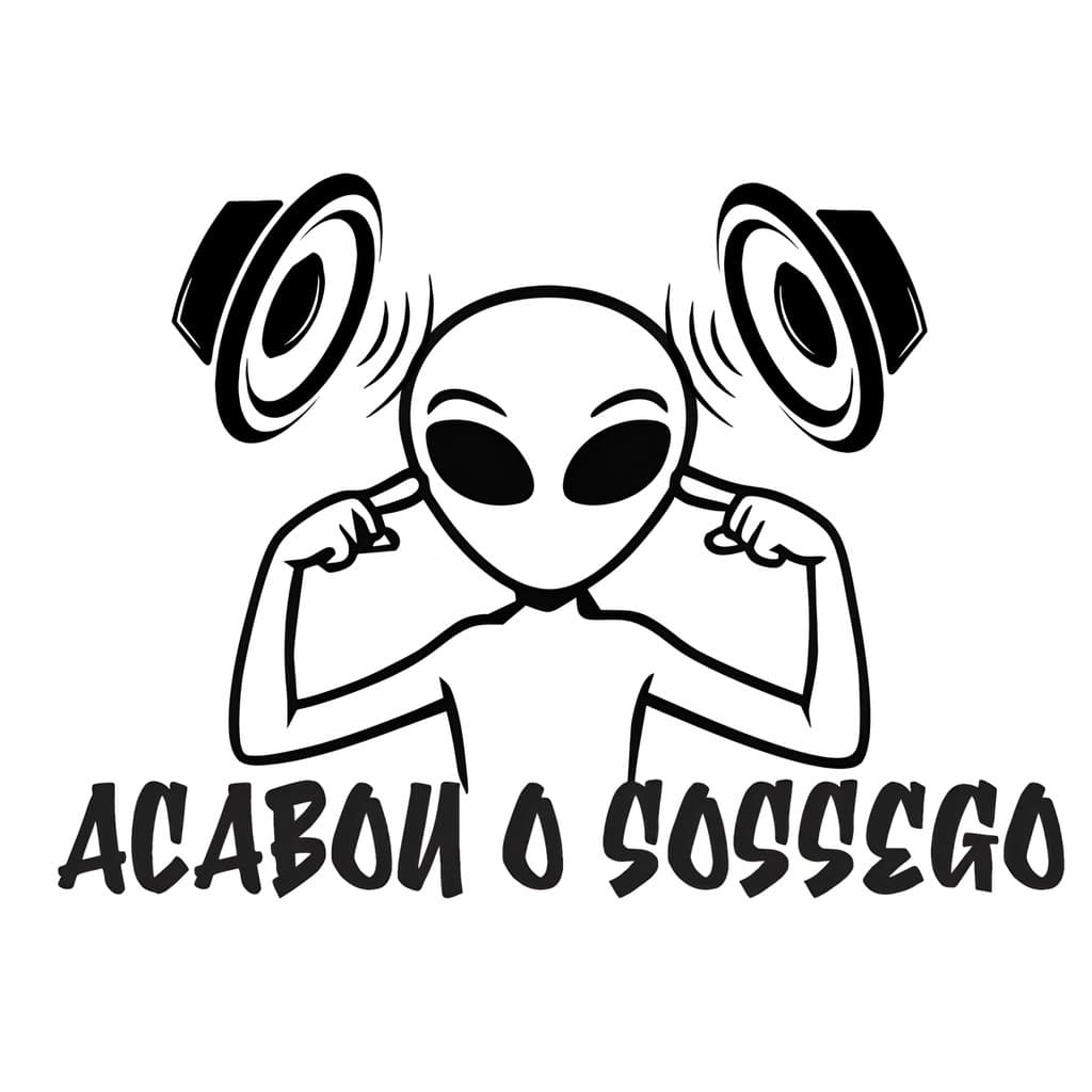 adesivo acabou o sossego para carro moto caminhão ALTA QUALIDADE