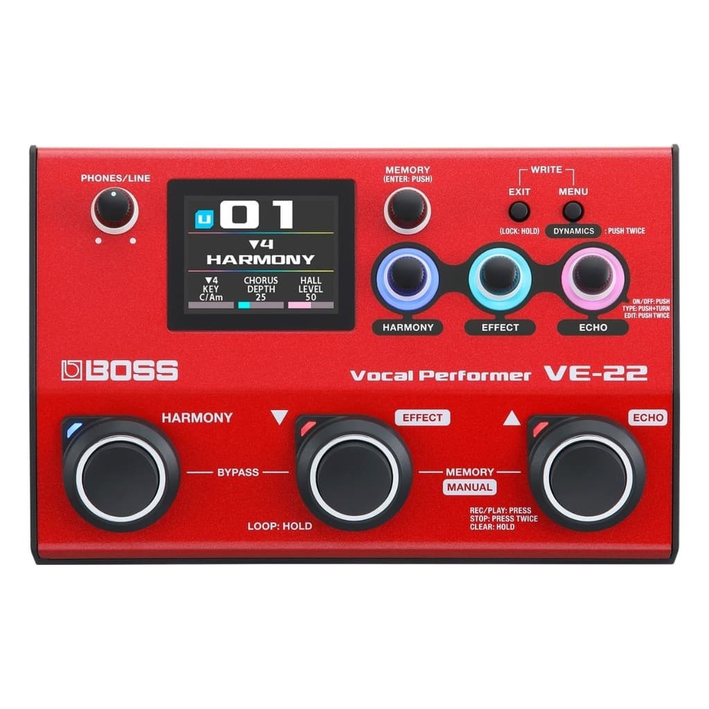 Pedal De Efeitos Boss Ve22 Vocal Performer Potencializador