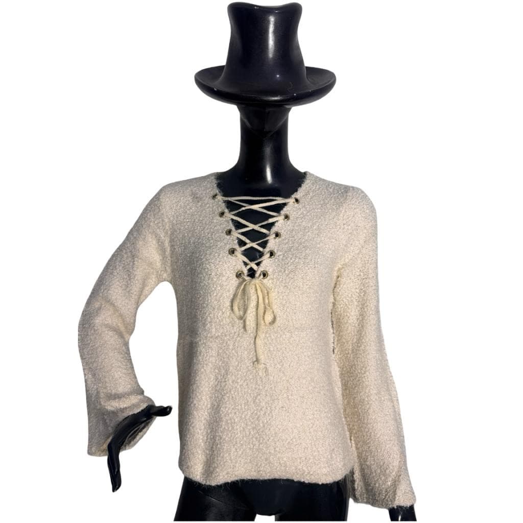 Blusa feminina inverno gola v trançada peluciada quente tricô casual moda feminina REF 8250 PLUSH