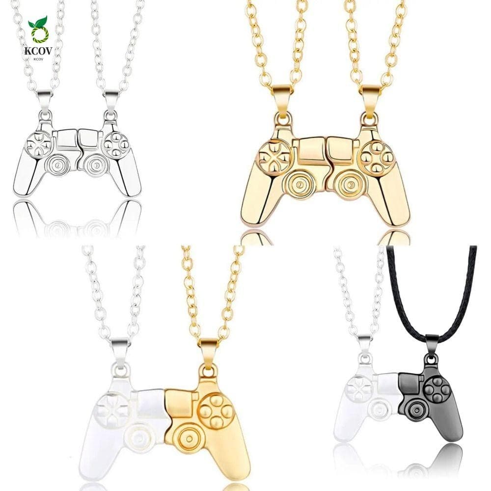 Corrente De Pescoço Combinando Com Amizade , Pingente De Gamepad De Controlador De Jogo De Liga De
