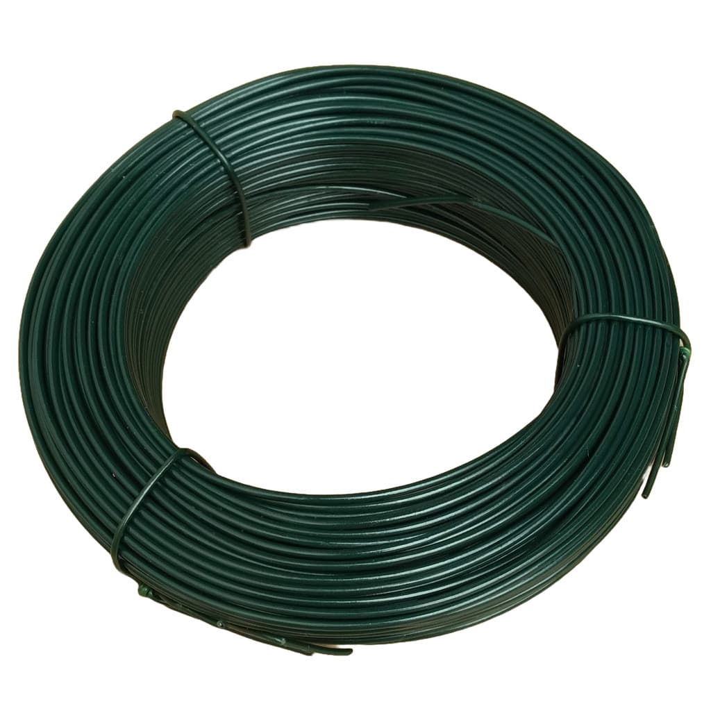 Arame Galvanizado 18 Bwg - 1,24mm Pvc (1,90mm) 1kg - Verde