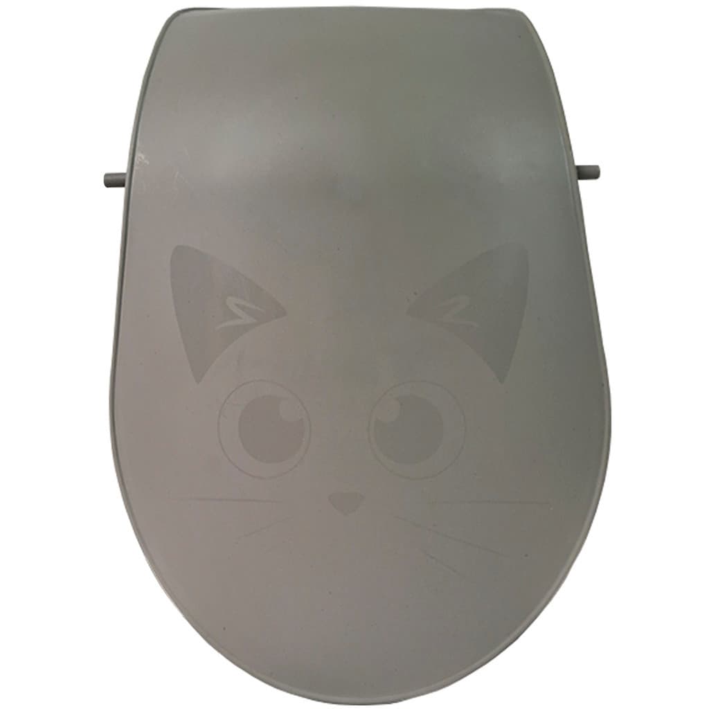Porta Portinha Rotativa Fácil De Instalar No Sanitário Gato Caixa Areia Plástico Furacão Pet