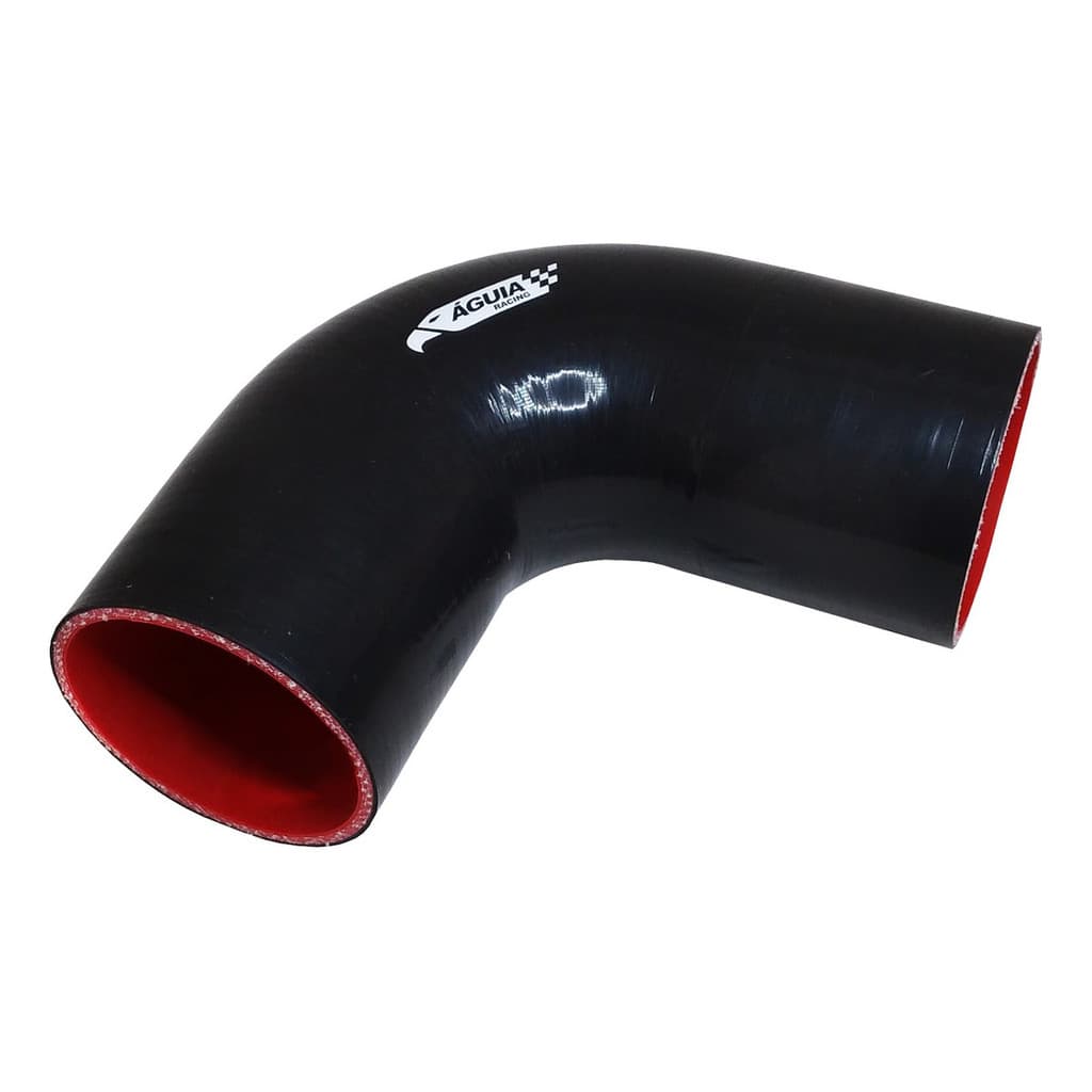 Mangote De Silicone Curva 90° Preto 2 3/4 X 150mm