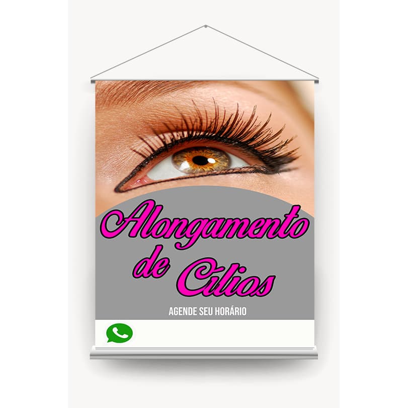 BANNER ALONGAMENTO DE CILIOS ESCRITO PINK