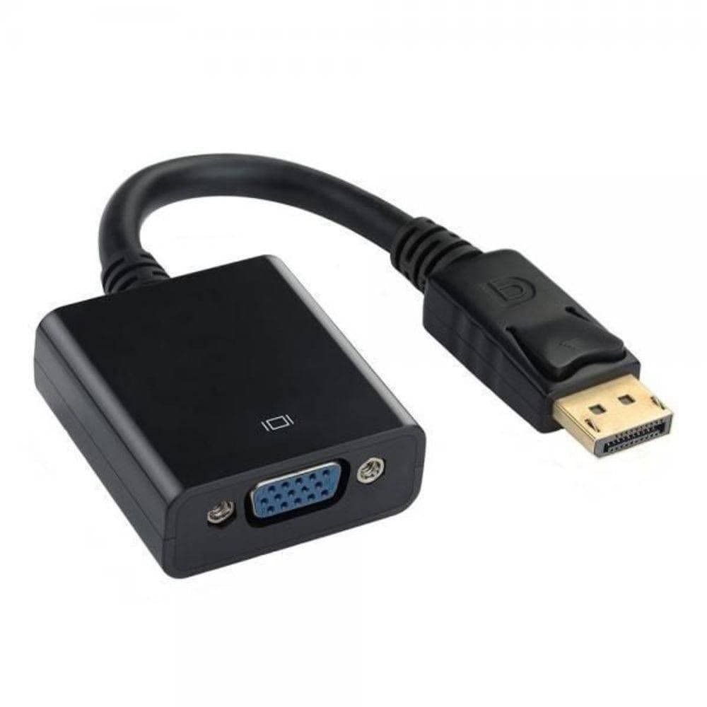 Cabo Conversor Adaptador Displayport Para Vga Femea