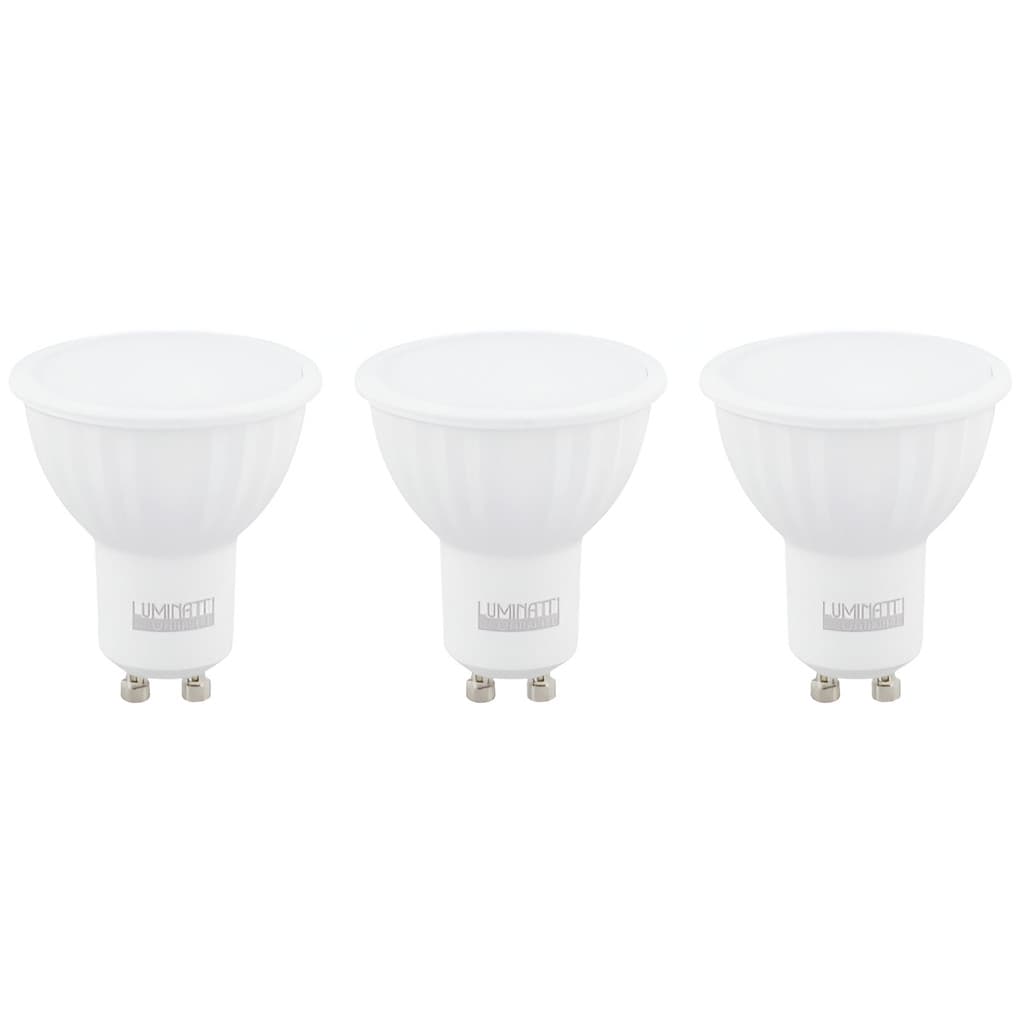 Kit 3 lampada led dicroica mr16 luminatti gu10 7w 2700k