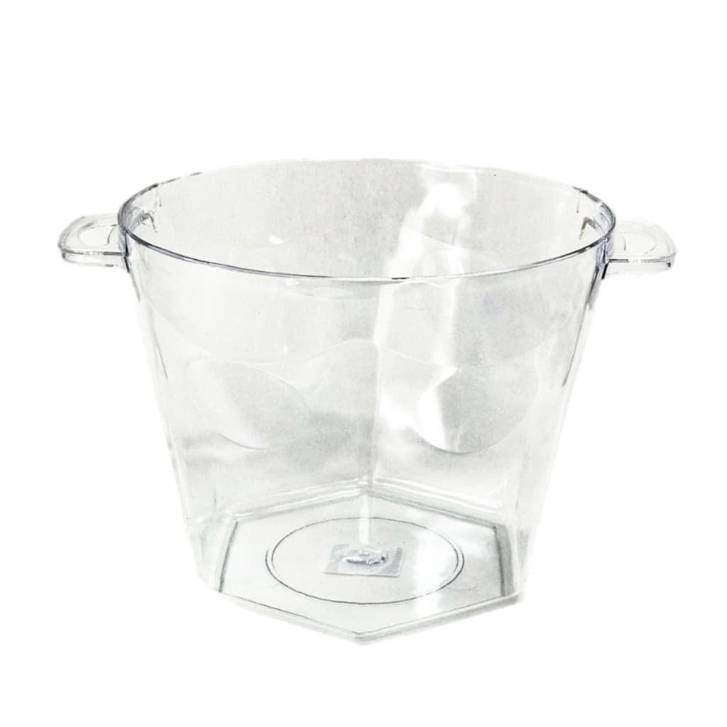 Balde de Gelo Acrílico Transparente Cerveja Champanhe Vinho Bebida 4250ml Bar Festa Drinks Premium