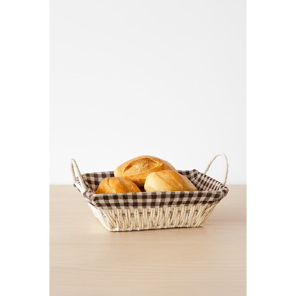 Cesto de Pão/Frutas Quadrado para Mesa posta