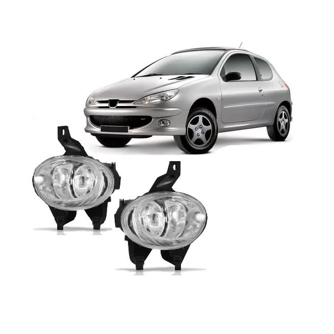 Par Farol Neblina Milha Peugeot 206 04 05 06 07 08 09 Bocão