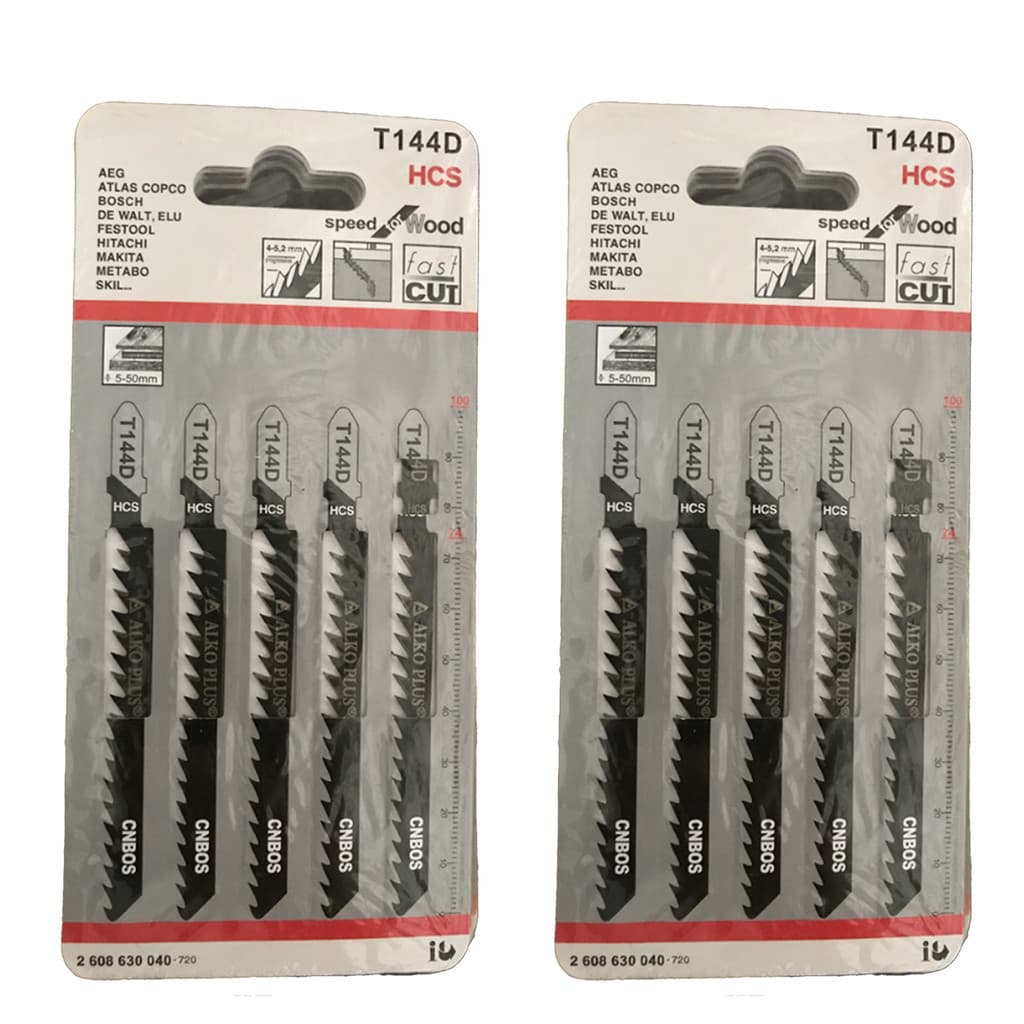 10pç 2x5 Peças Lâmina De Serra Tico Tico Corte Madeira T144d