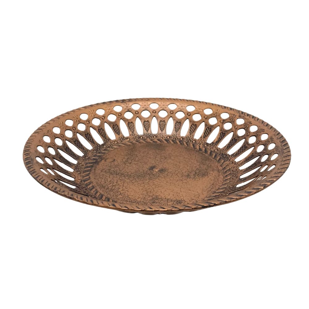 Fruteira Plástica Cobre para Armazenamento de Alimentos 25 x 04cm