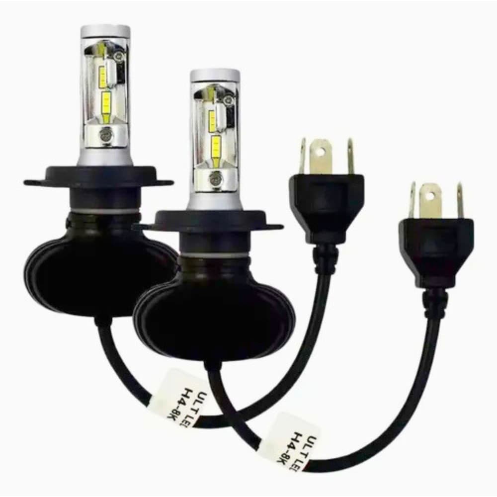 Par Lâmpadas Ultra Led Branco Frio Farol Automotivo Milha Aaatop R1 H4