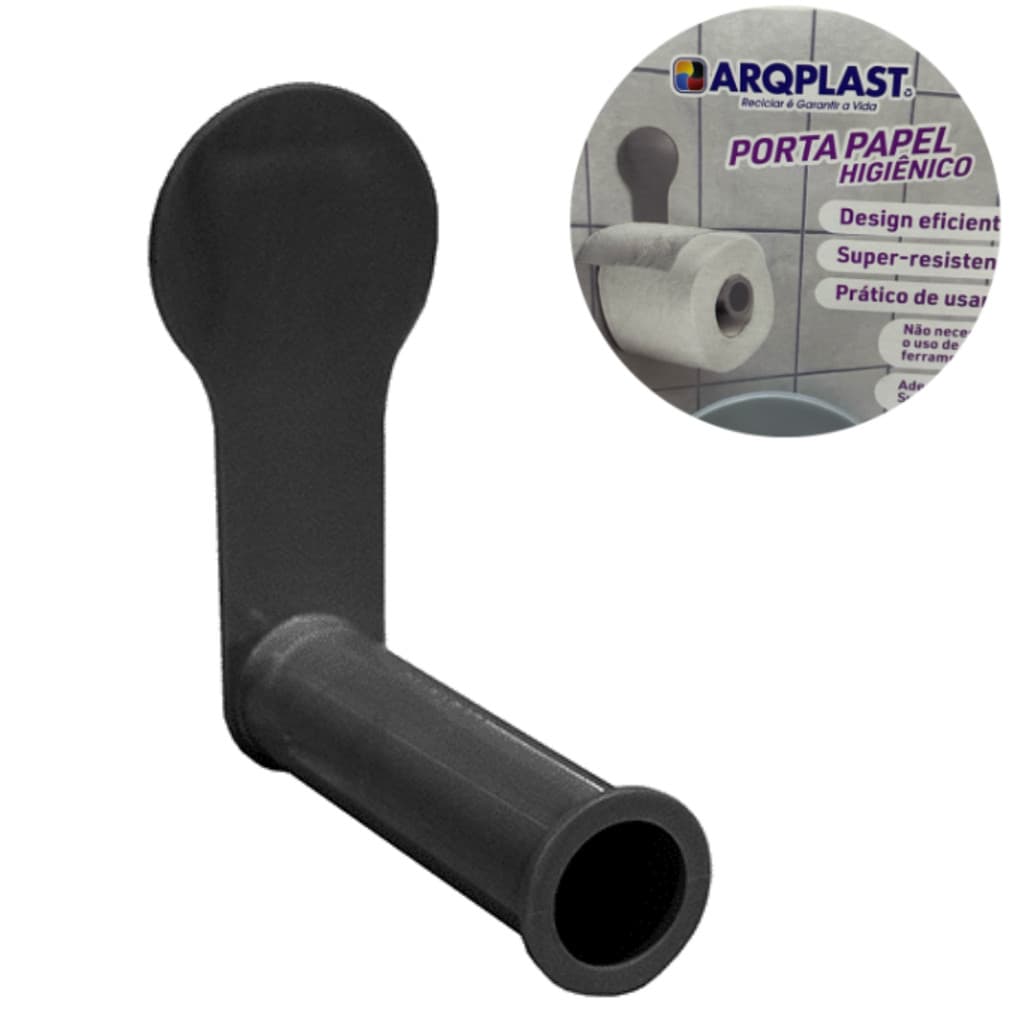 Porta Papel Higiênico de Parede Com Adesivo para Banheiro Arqplast 25959PM