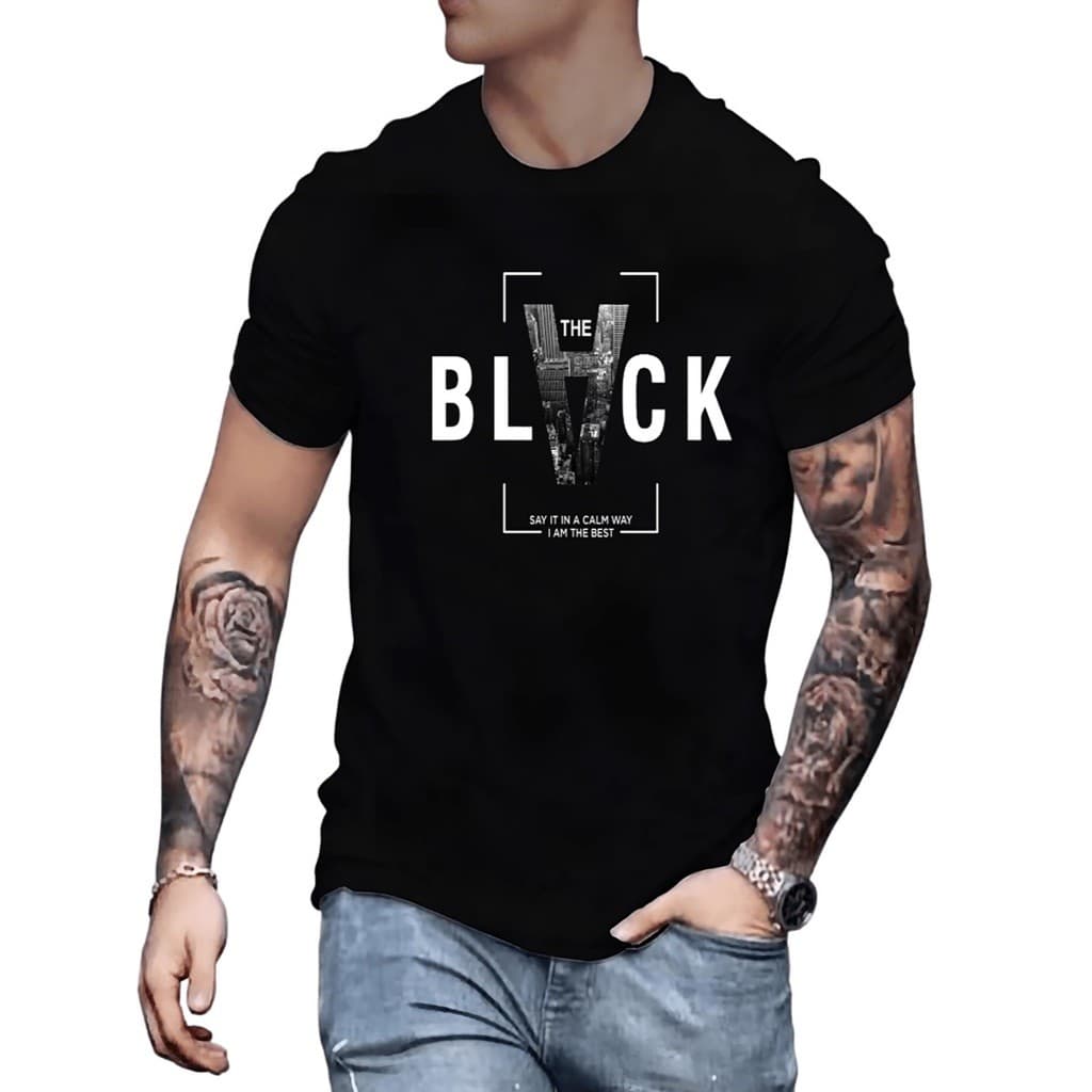 CAMISETA DE MASCULINA E FEMININA Black MODERO MODA