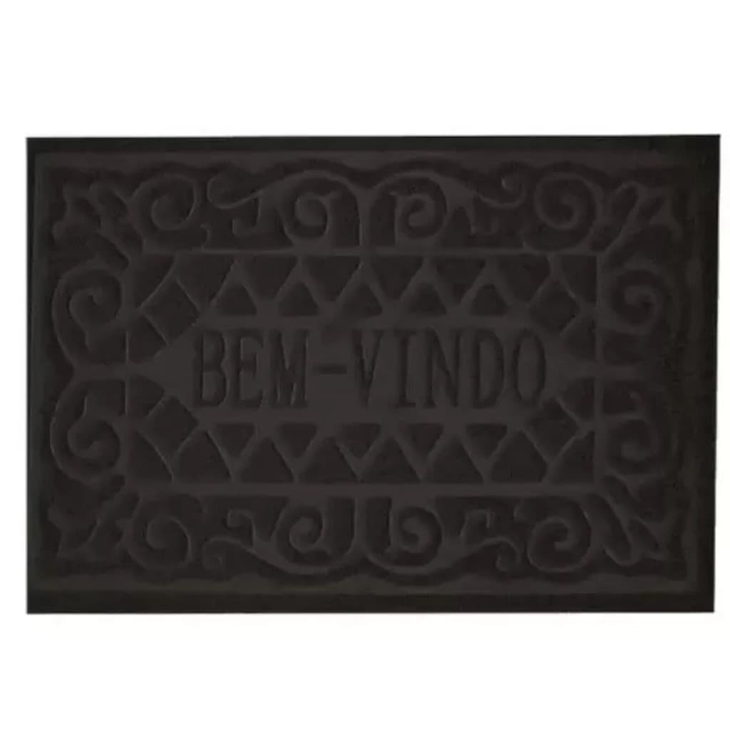 Capacho Tapete De Porta Entrada Carpete Antiderrapante emborrachado Bem vindo 37 cm X 57 cm