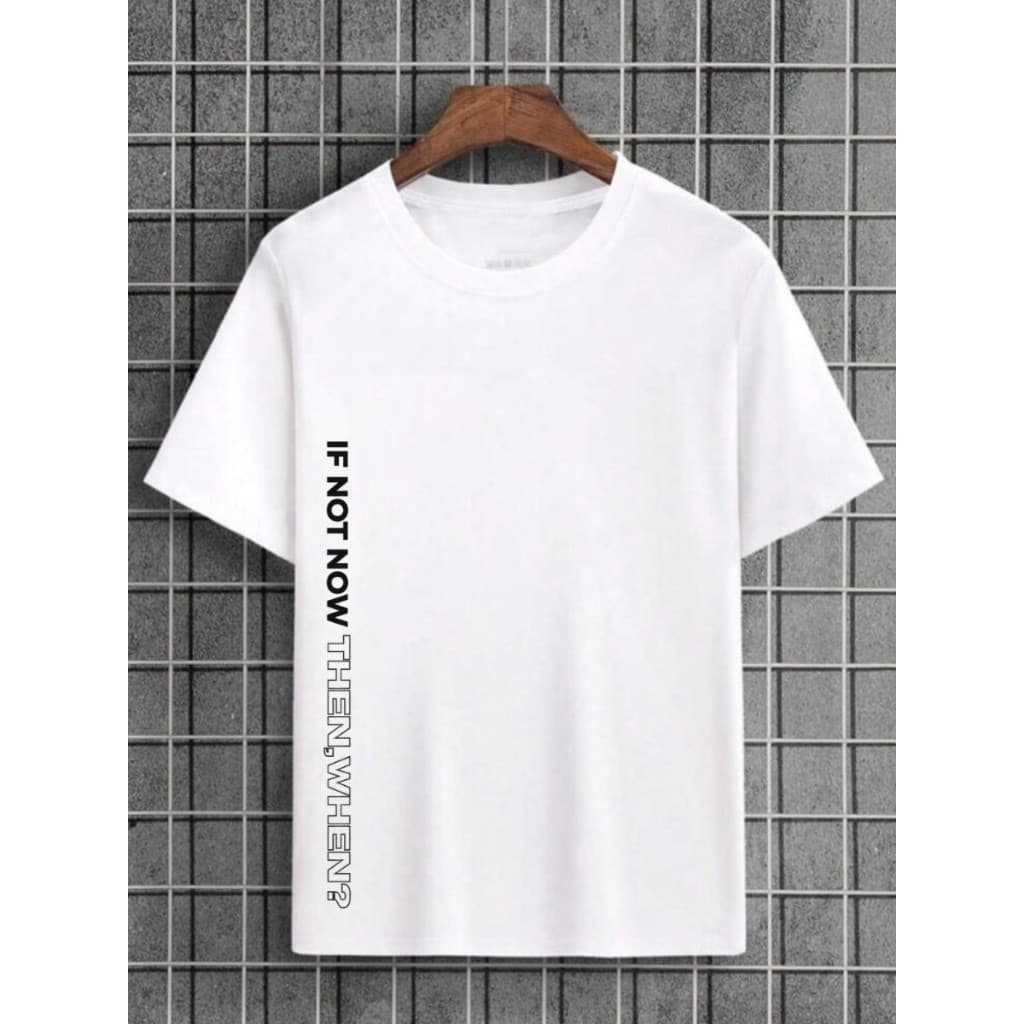Camisa Camiseta Masculina IF NOT NOW 100% Algodão