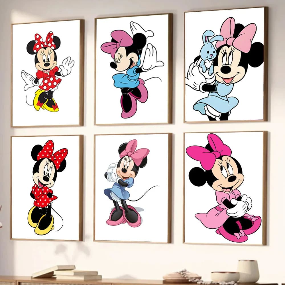 Quadro Decorativo GRANDE Alta Resolução Para Sala Quarto Quadro Infantil Coleção Mouse