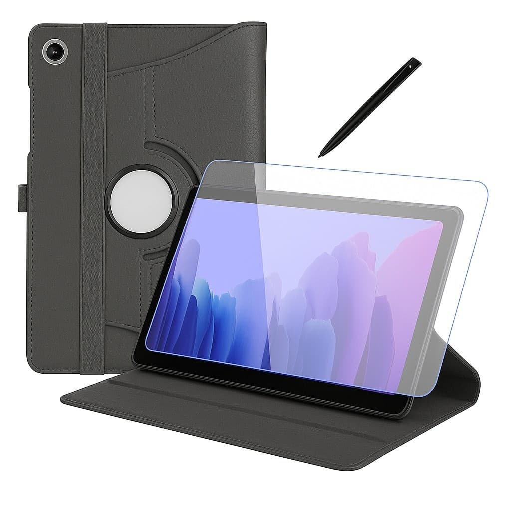 Kit Capa Giratória Tablet Universal 9/10/11 Polegadas + Película + Caneta Touch de Brinde !