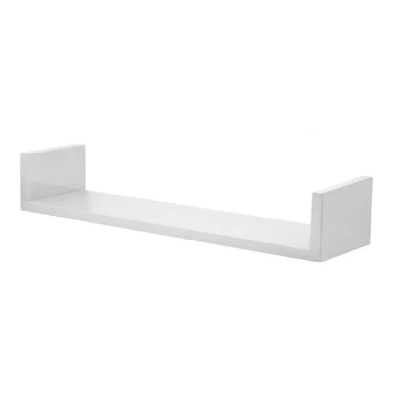 Prateleira Livro E Decoração Nichos U 60x20 Mdf 15mm Branco