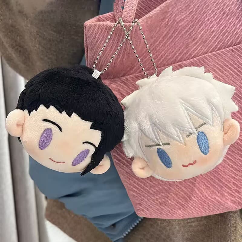 8cm Jujutsu Kaisen Gojo Satoru Chaveiro Pingente De Pelúcia Boneca Brinquedo Animação Periférica Mochila Pendurado