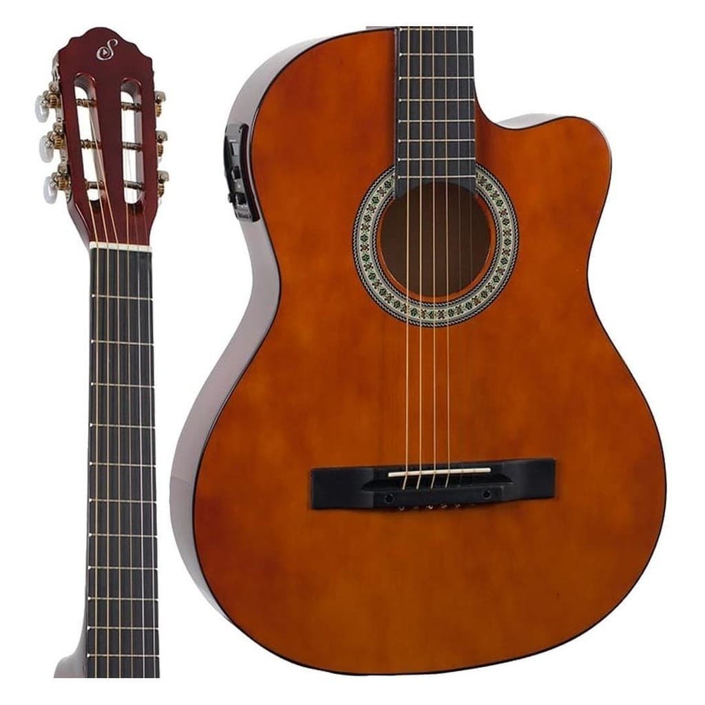 Violão Elétrico Giannini Sf14 Aço Flat Fino Natural Afinador