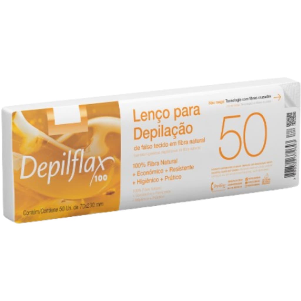DEPILFLAX LENÇO PARA DEPILAÇÃO COM 50 UN