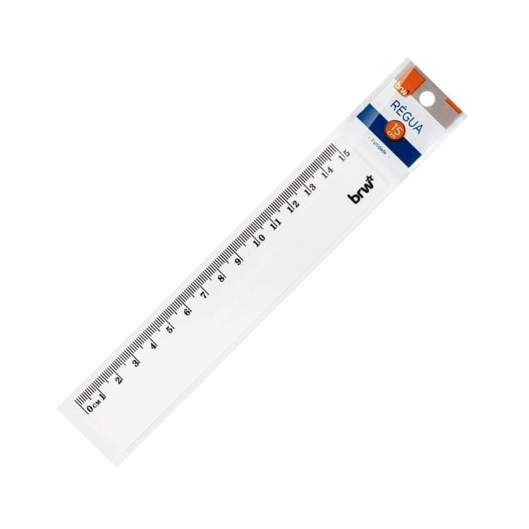 Régua Plástica 15cm Cristal RE0015 BRW