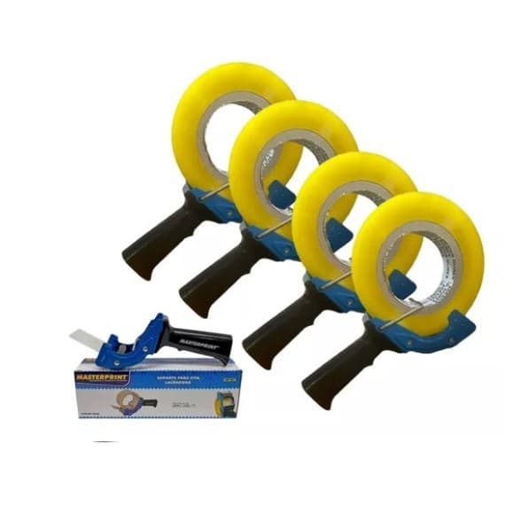 Kit 4 Suporte Aplicador Fita Adesiva Transparente Larga