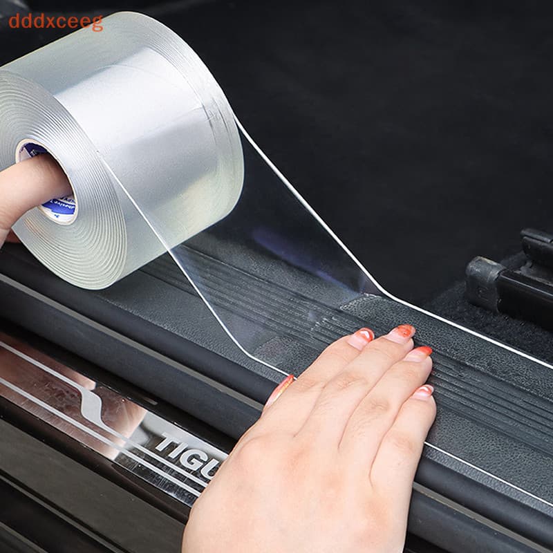 [dddxceeg] Adesivo Protetor De Porta De Carro Transparente Anti Fita Filme Soleira-Malas Automático Borda
