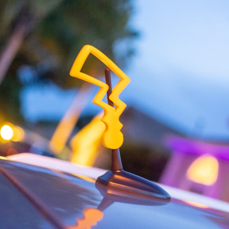 Decoração Eneite Antena Tet Topper para Carro Resistente Abs
