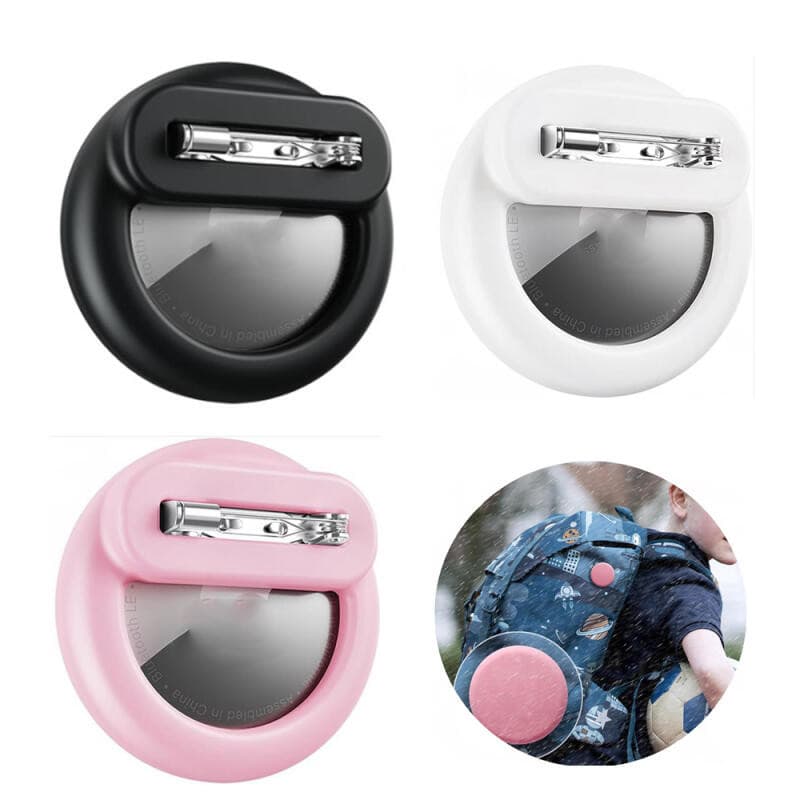 Capa De Silicone Com Pinos De Segurança Para Airtag GPS Rastreador Caso Titular AirtTag Crianças Protetora Idosos