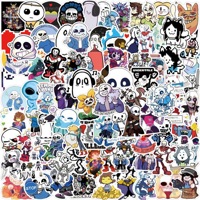 50 Unidades/100 ❉ Adesivos Undertale Moda DIY Decalques Impermeáveis Doodle