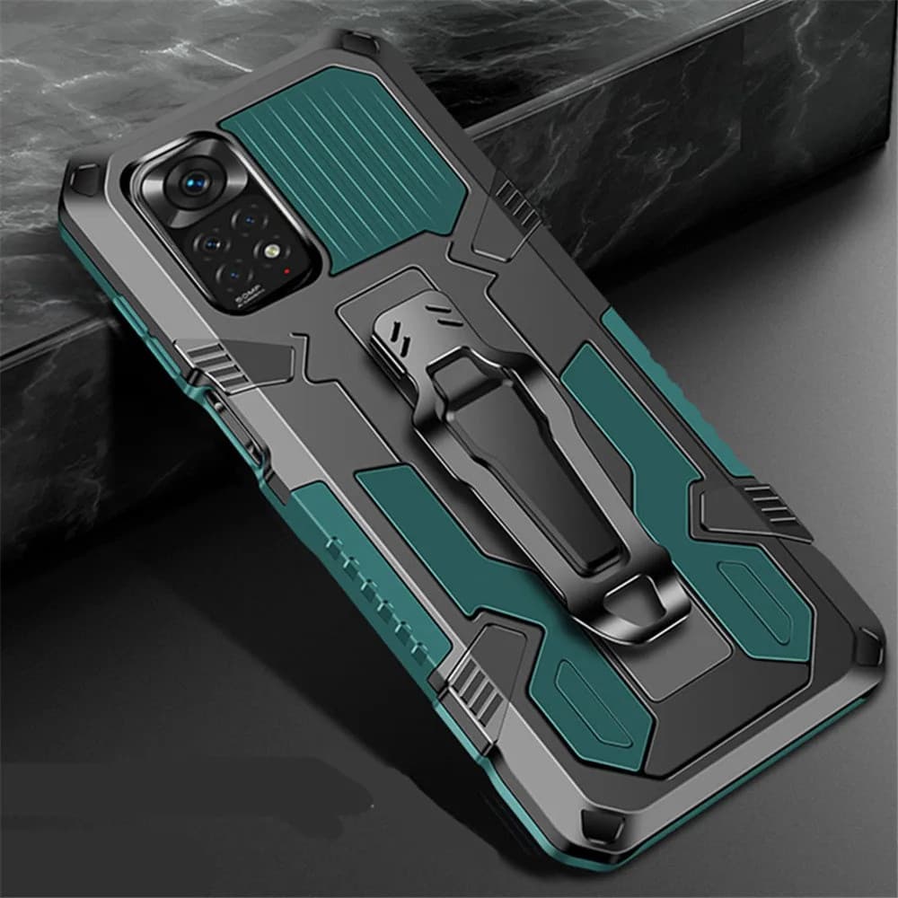 Para Xiaomi Redmi Nota 11 11pro 5G 11S Armadura Kickstand Cinto Clipe Capa Traseira Xiomi Vermelho mi Note11 11pro 4G