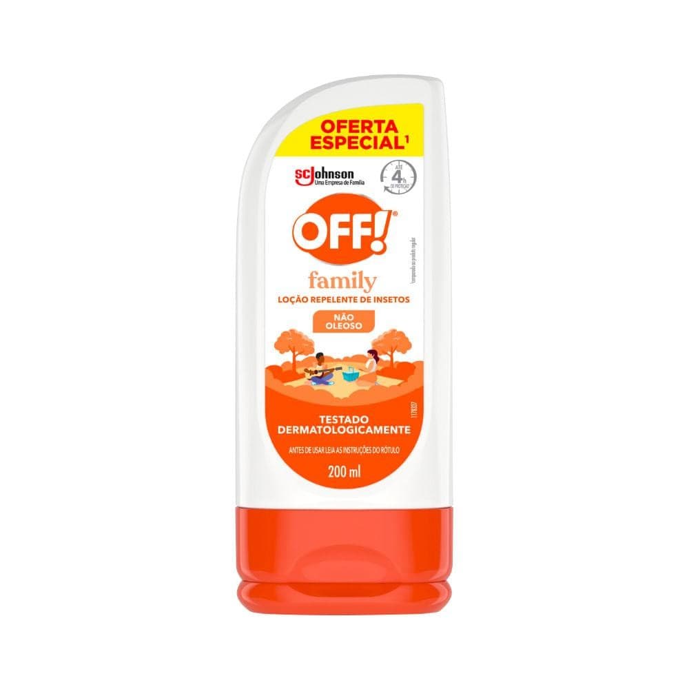 REPELENTE OFF FAMILY 200ML LOCAO ESPECIAL