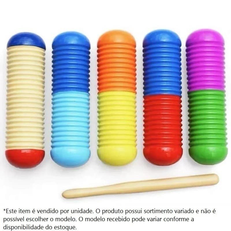 Instrumento Musical Chocalho Reco Infantil 14cm - Toy Mix