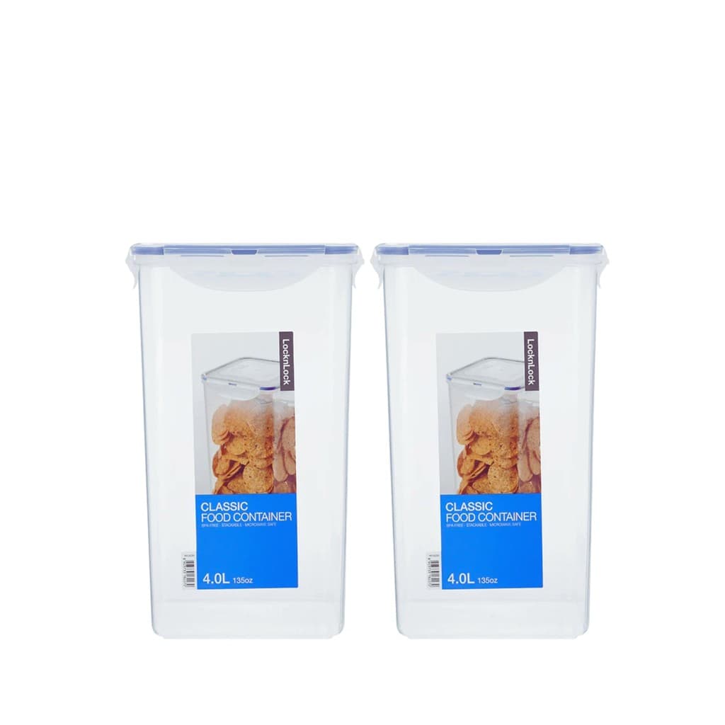 Kit 2 Potes hermético mantimentos e cereais Lock&Lock 4 L