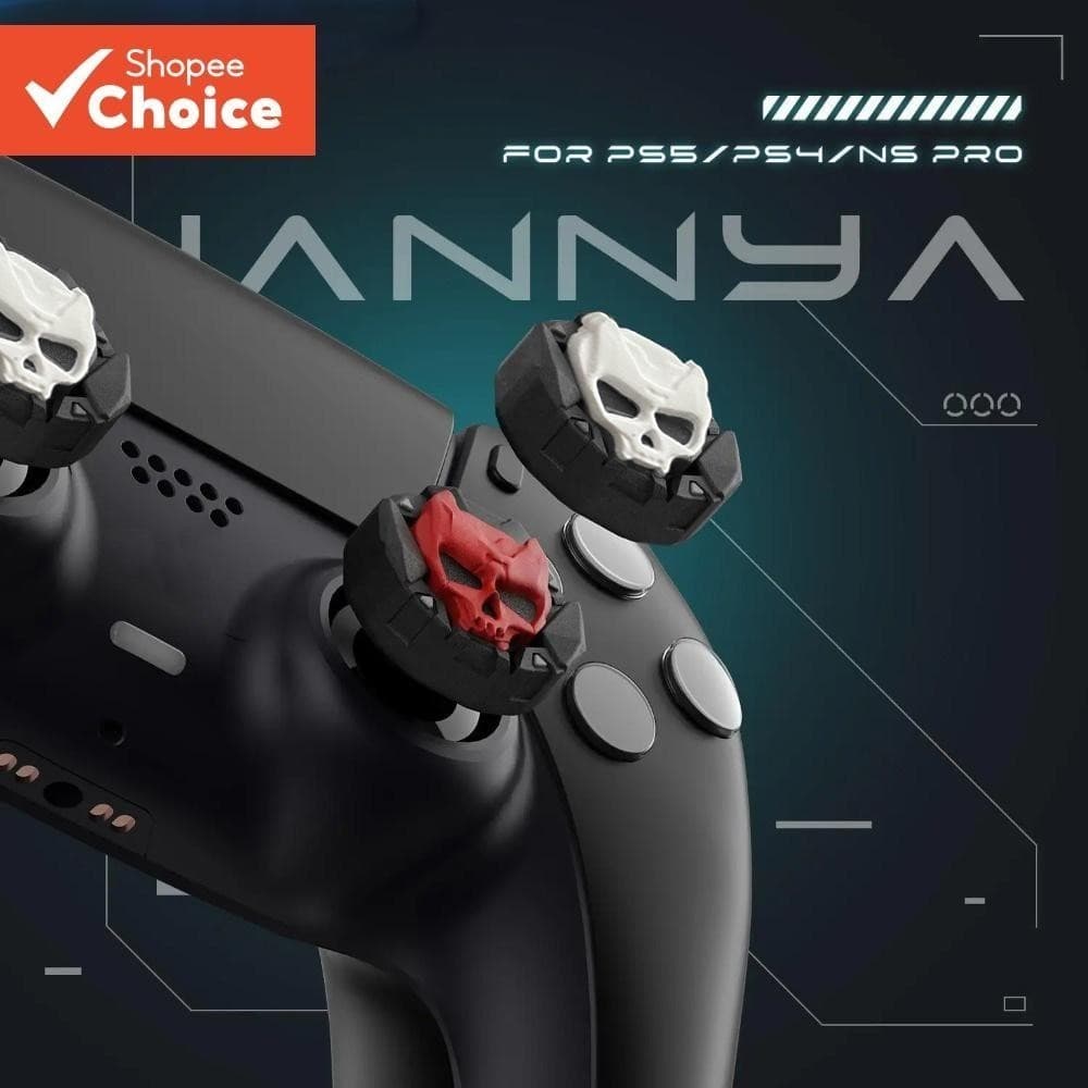 4Pcs Tampa Do Joystick De Silicone Crânio Para PS5 & PS5 Slim PS4 PS3 Xbox One 360 Series X/S Switch Pro