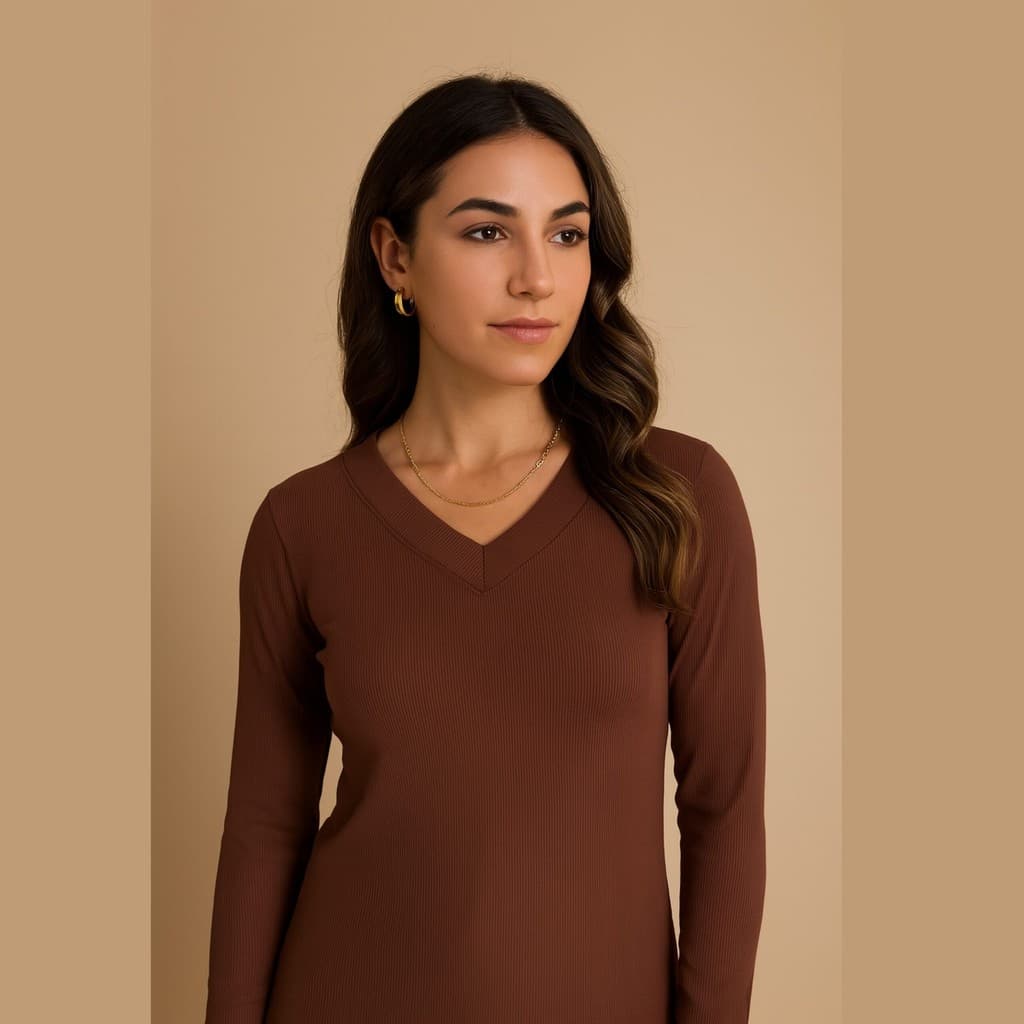 Blusa Feminina Gola V Flanelada